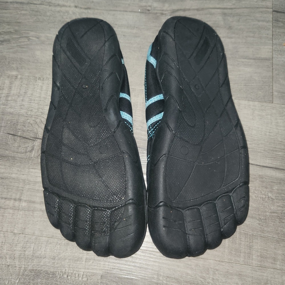 Lifeguard Water Shoes Black Blue Five Toe Barefoot Beach Aqua Socks Mens Womens - Picture 3 of 14